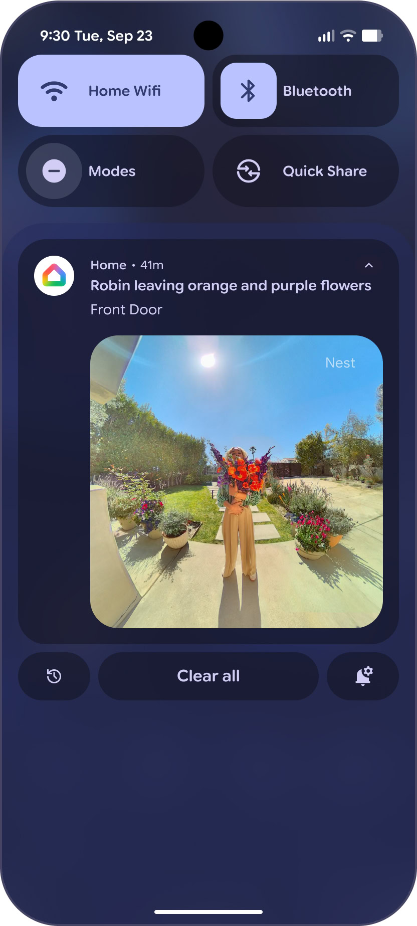 Google Home Gemini specific person copy