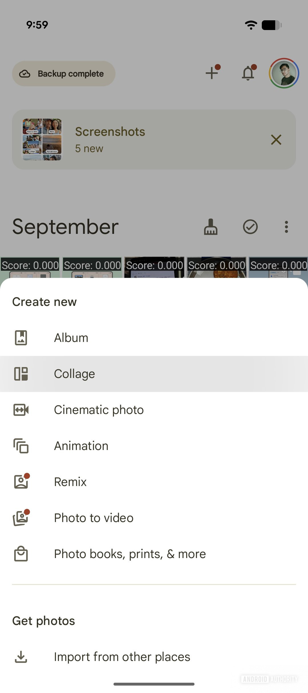 Google Photos Collage Editing process (2)
