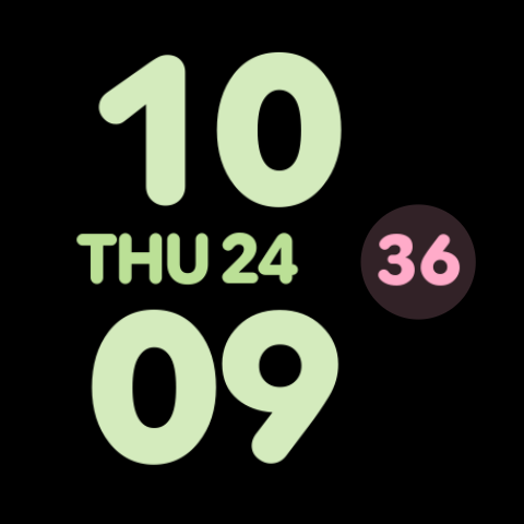 Google Watch 4 New Watchface Bold