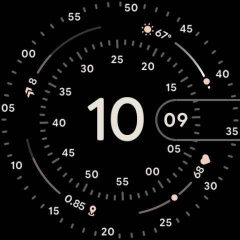 Google Watch 4 New Watchface Concentric