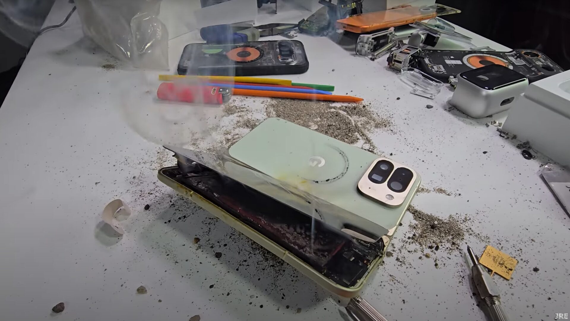 Watch: Pixel 10 Pro Fold failed test so badly its battery blew up ...