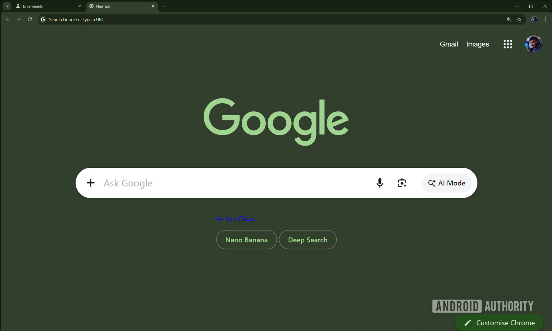 Nano Banana and Deep Search Come in Google Chrome Canary Search Box with AI Mode in Dark Mode Nano Banana and Deep Search Come in Google Chrome Canary Search Box with AI Mode in Dark Mode