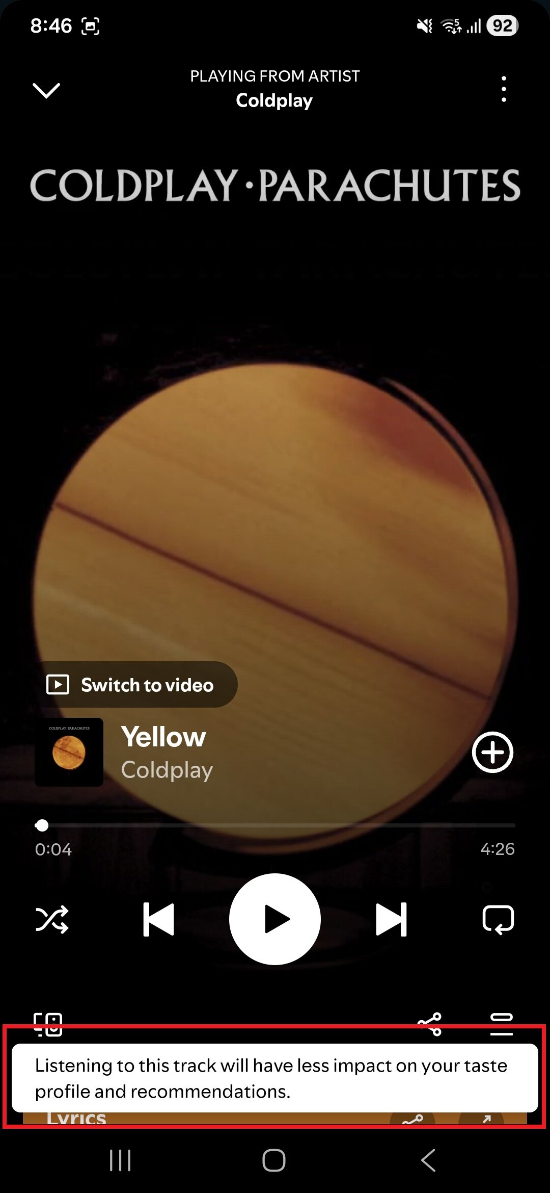 Spotify Exclude Track From Taste Profile 3
