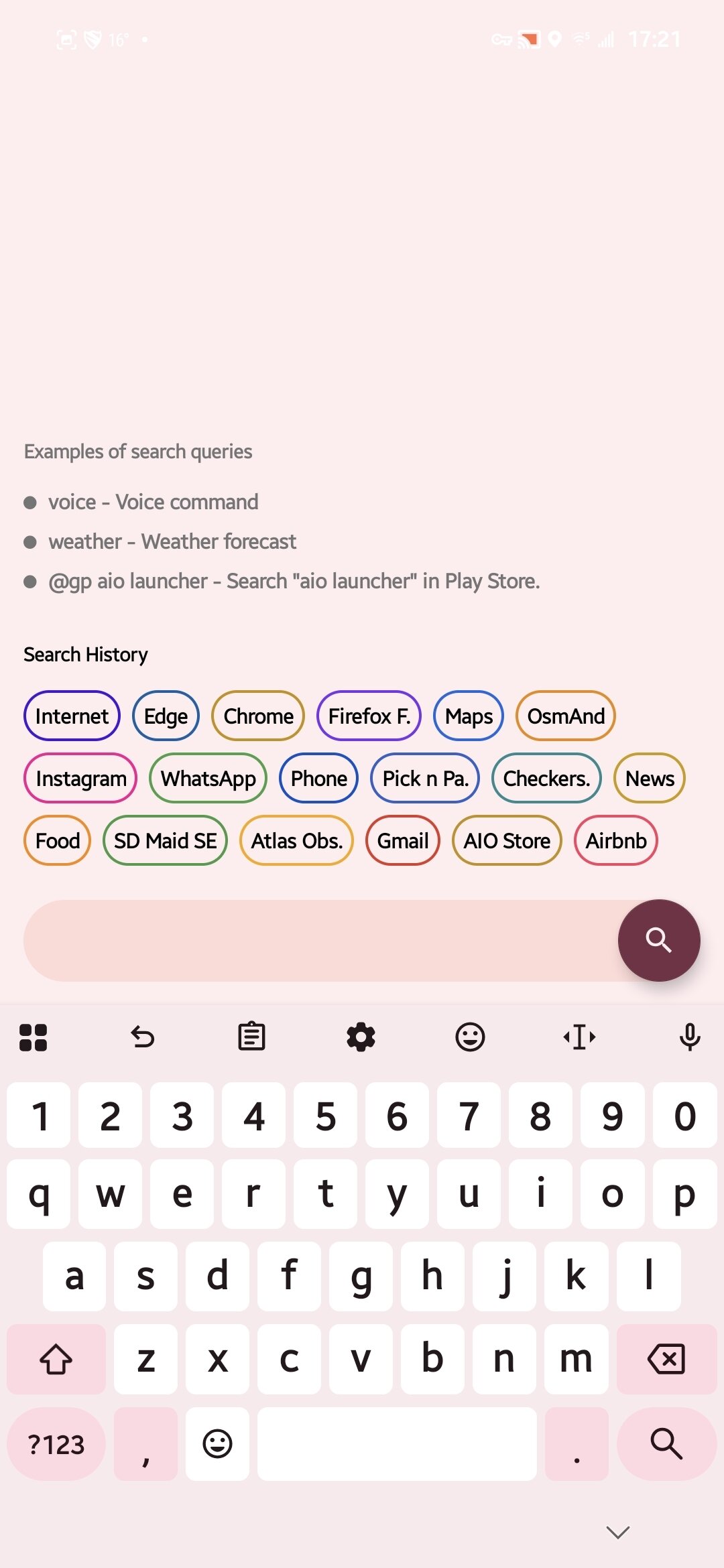 aio launcher screenshot search page 1