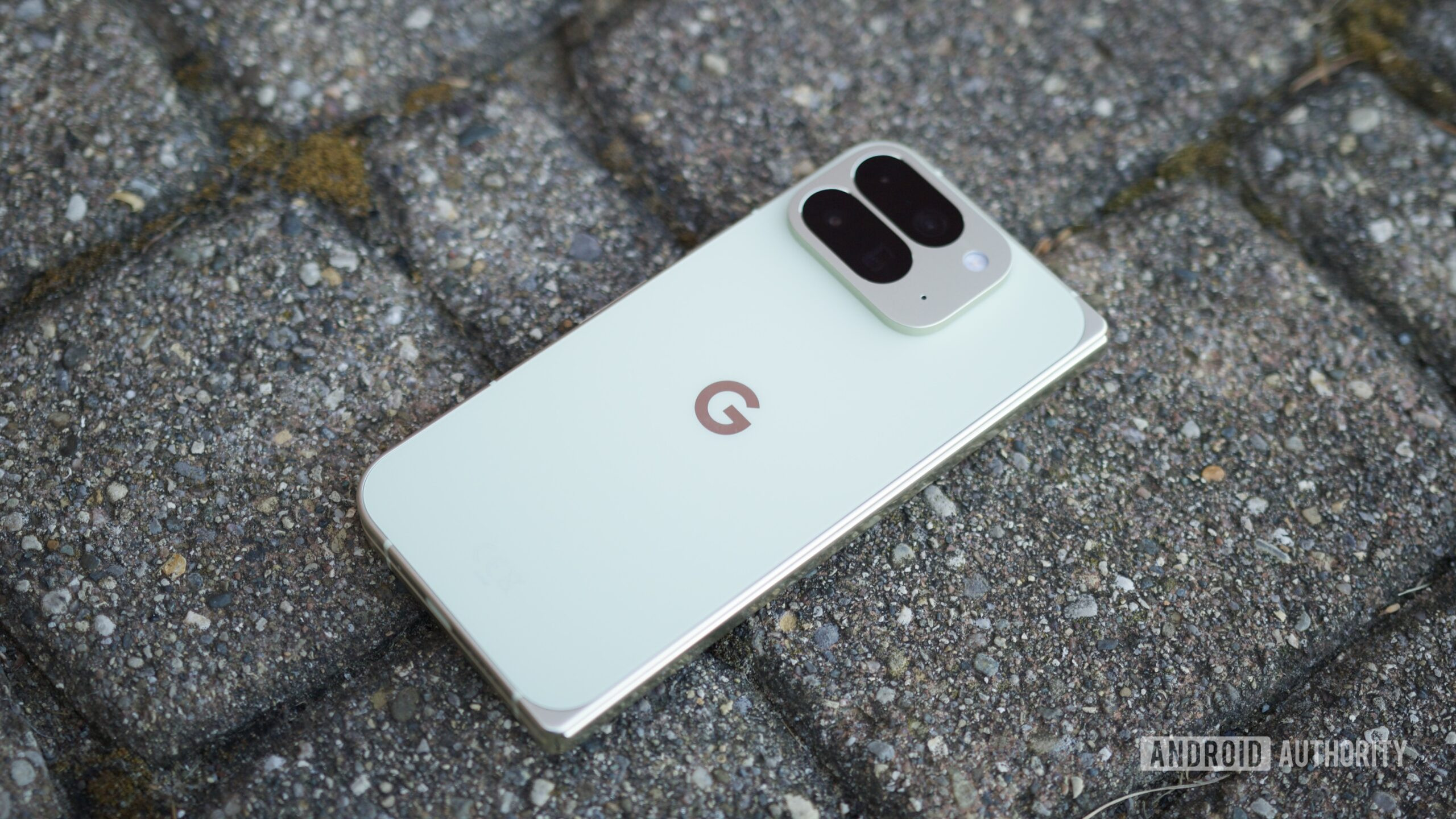 google pixel 10 pro fold back face down The Google Pixel 10 Pro Fold laying face-down.