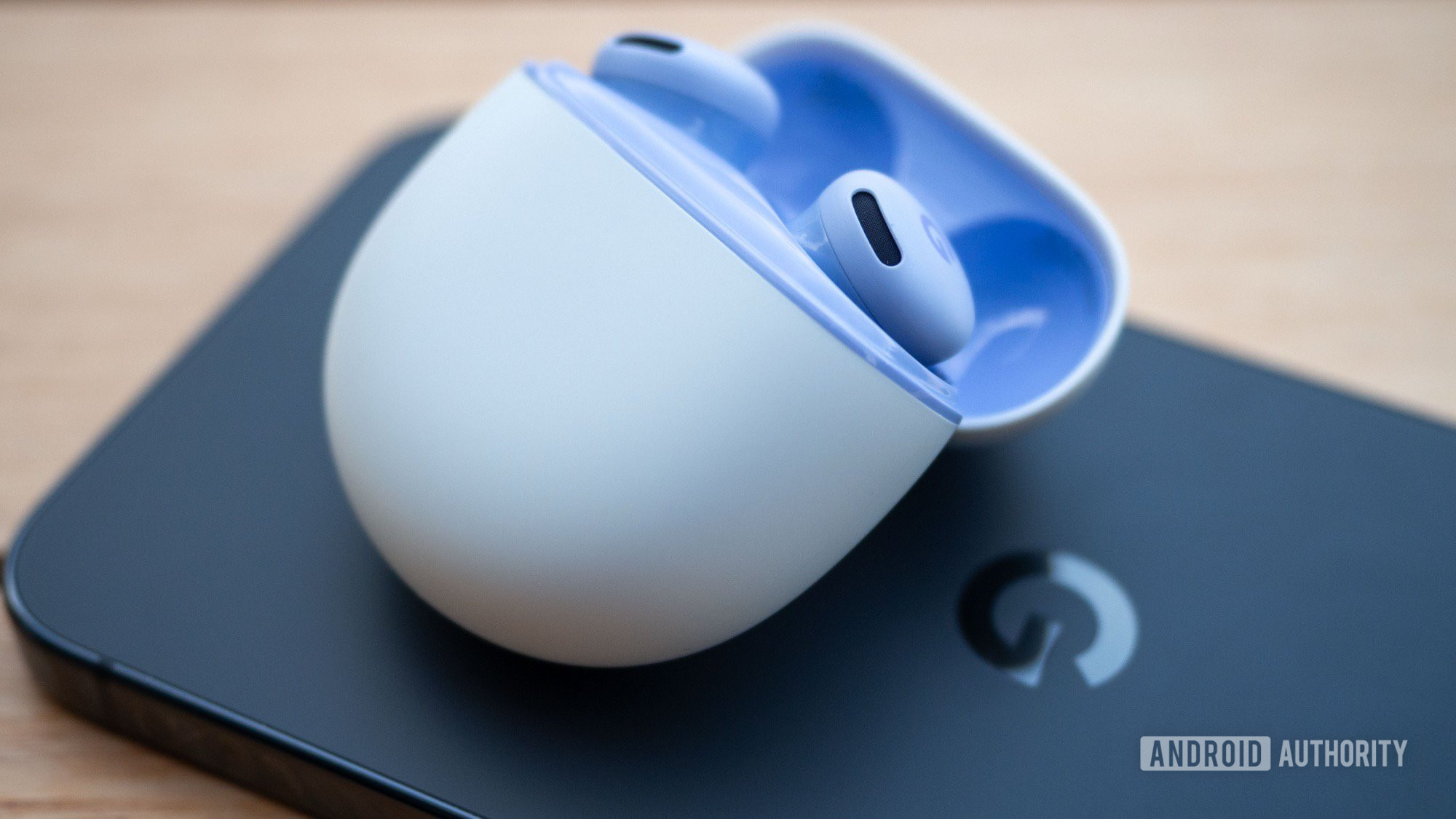 google pixel buds 2a in case on pixel phone