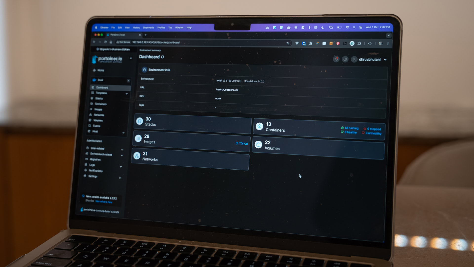 self hosted apps portainer