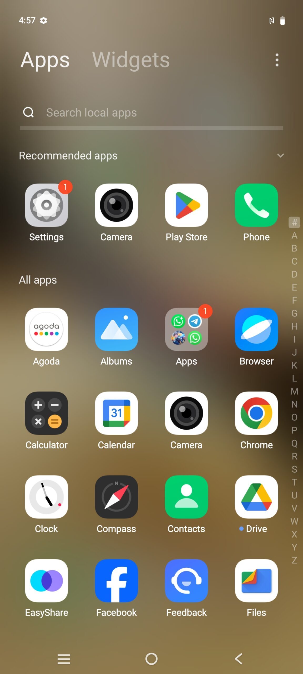 vivo Fun Touch OS 15 app drawer