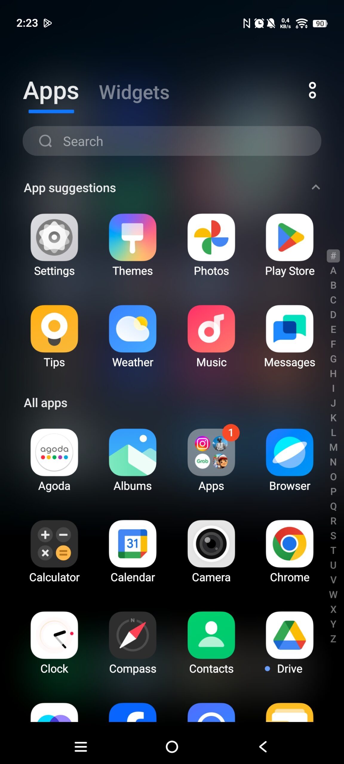vivo OriginOS 6 app drawer