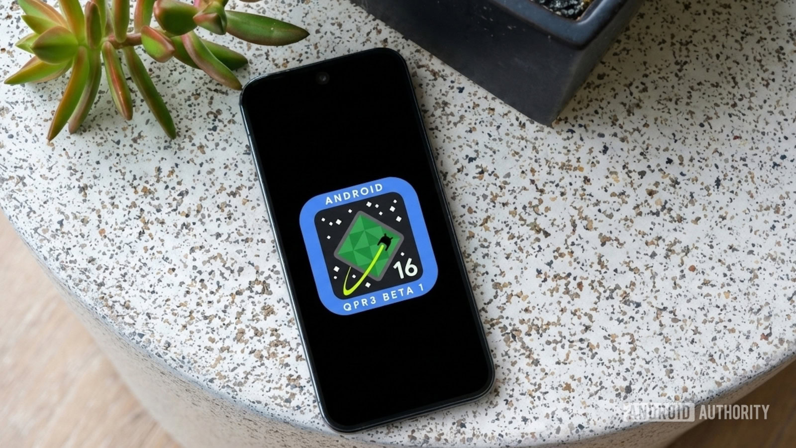 Android 16 QPR3 Beta 1 logo on a Pixel 10 Android 16 QPR3 Beta 1 logo on a Pixel 10