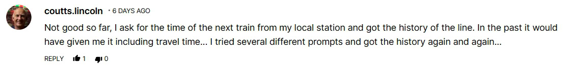 Android Authority reader comments on Gemini on Google Home (2)