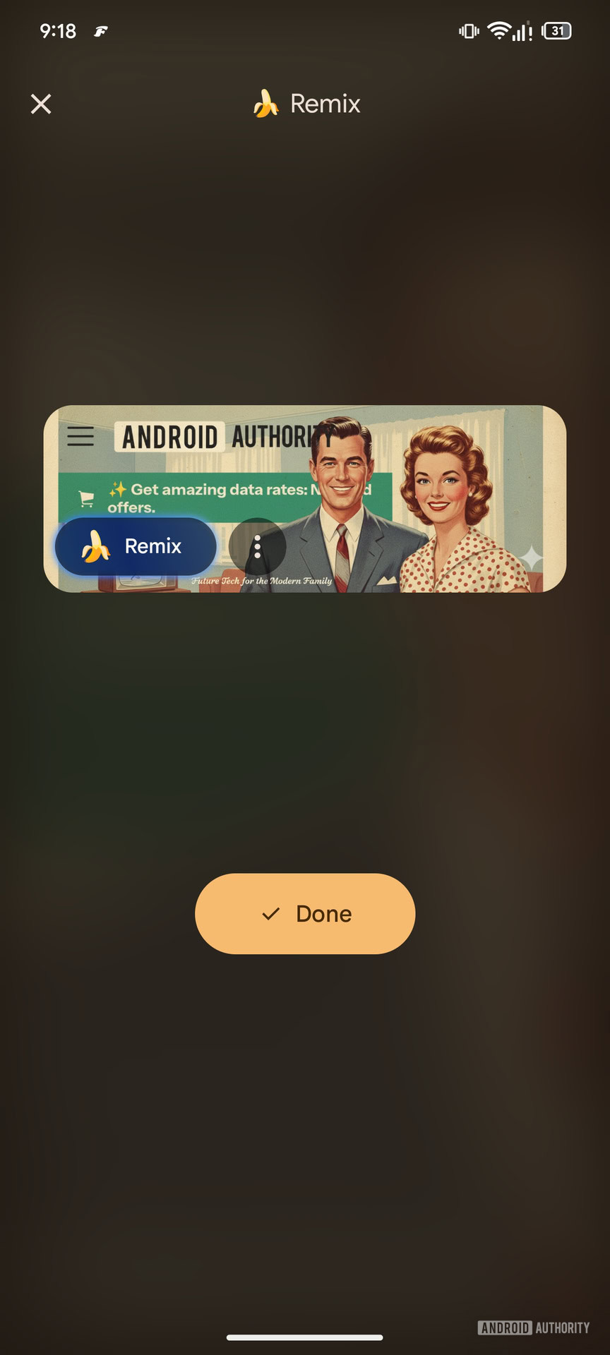 Google Messages Remix button powered by Nano Banana (6)