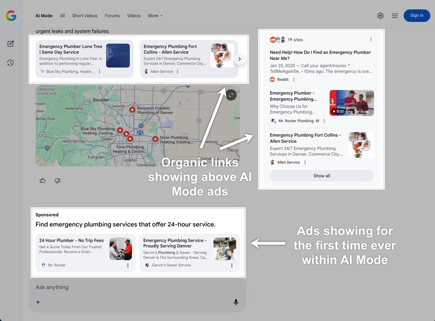 Google Search AI Mode ads 2