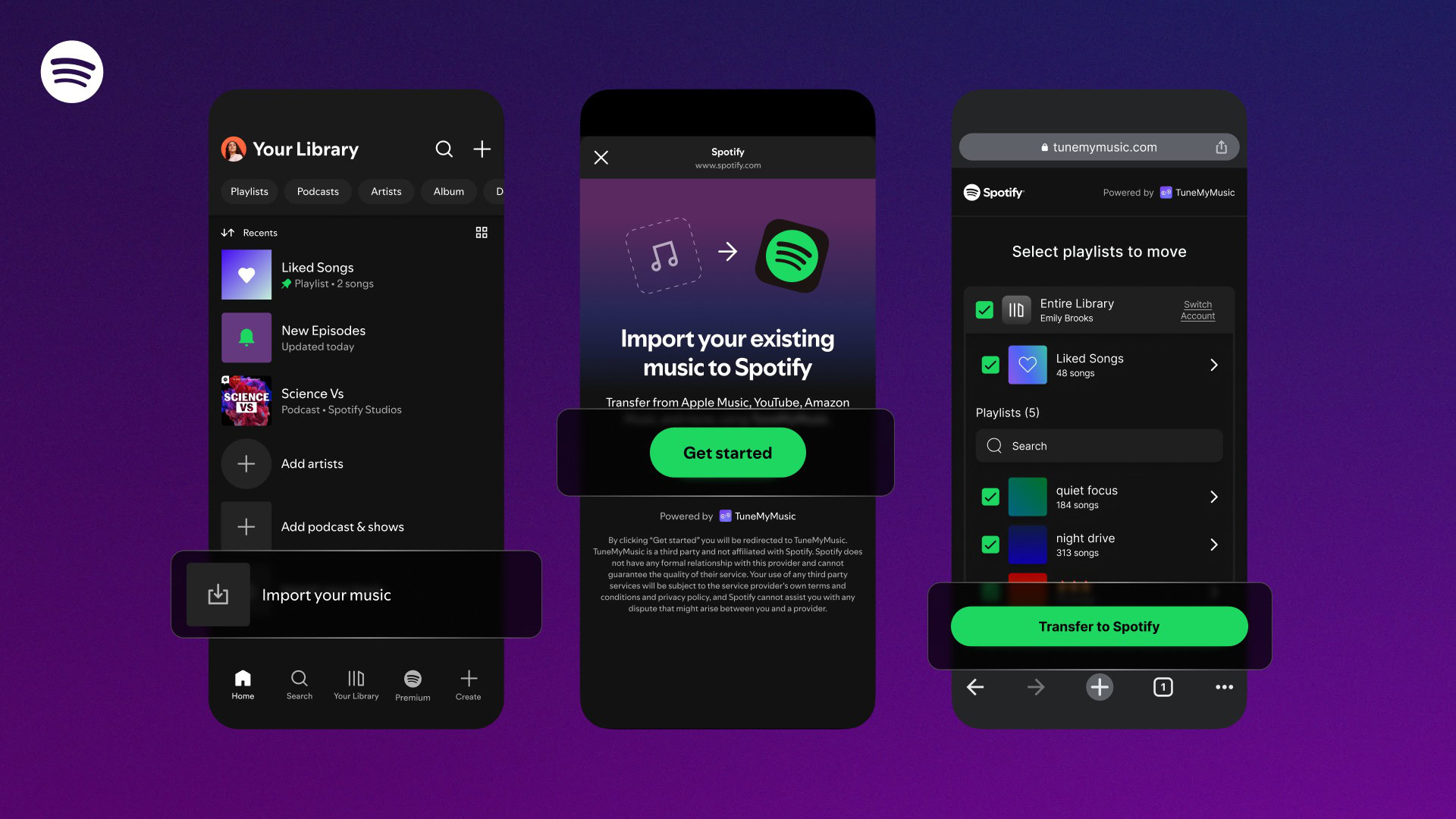 How To transfer playlists to Spotify