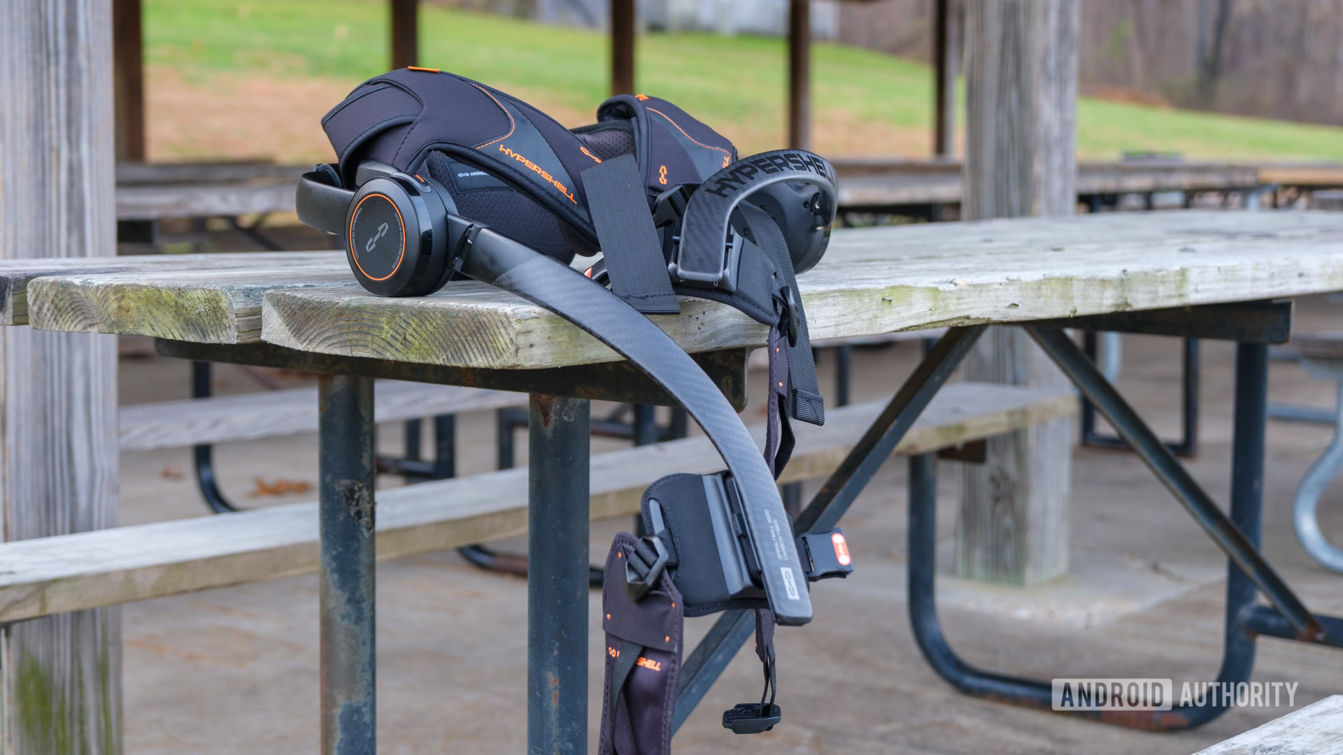 Hypershell X Ultra on bench