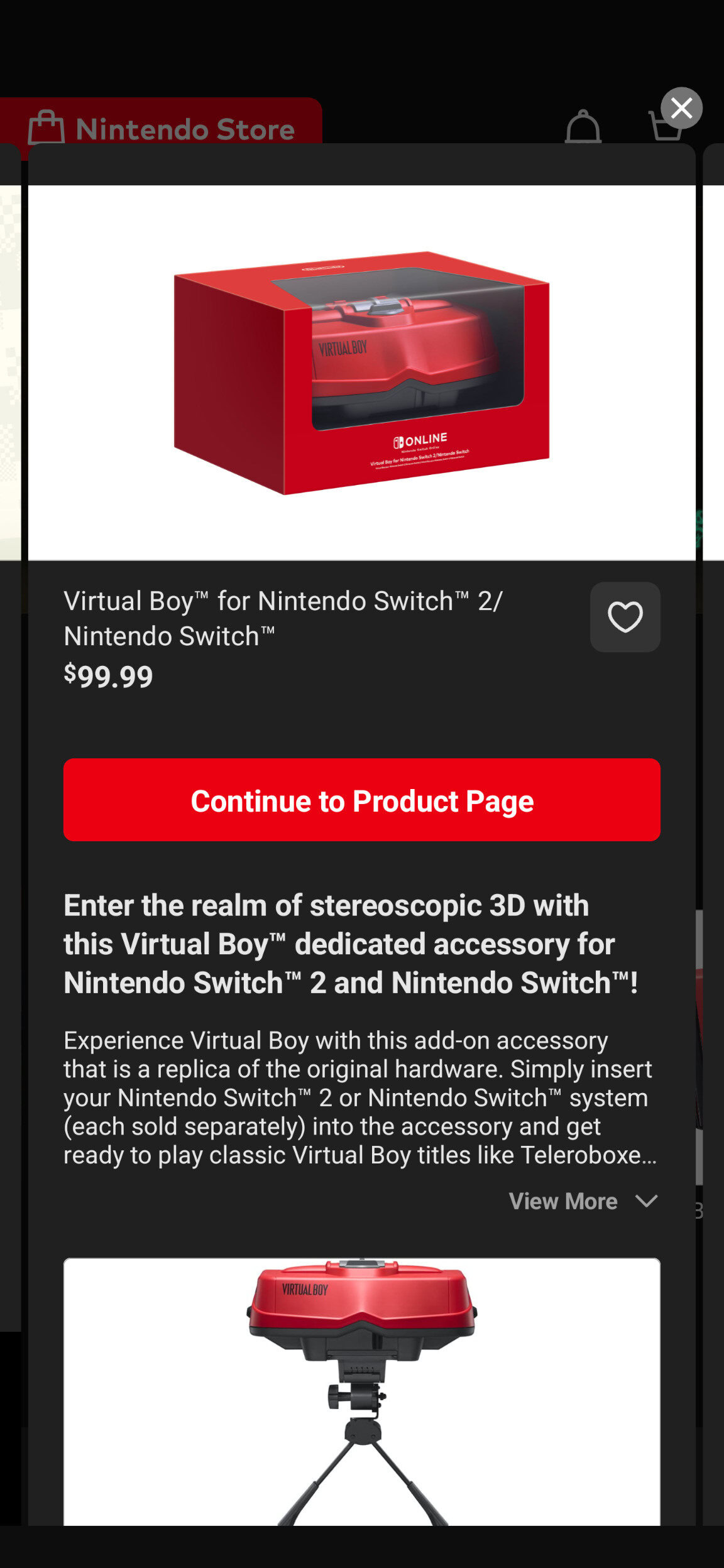 Nintendo Store app