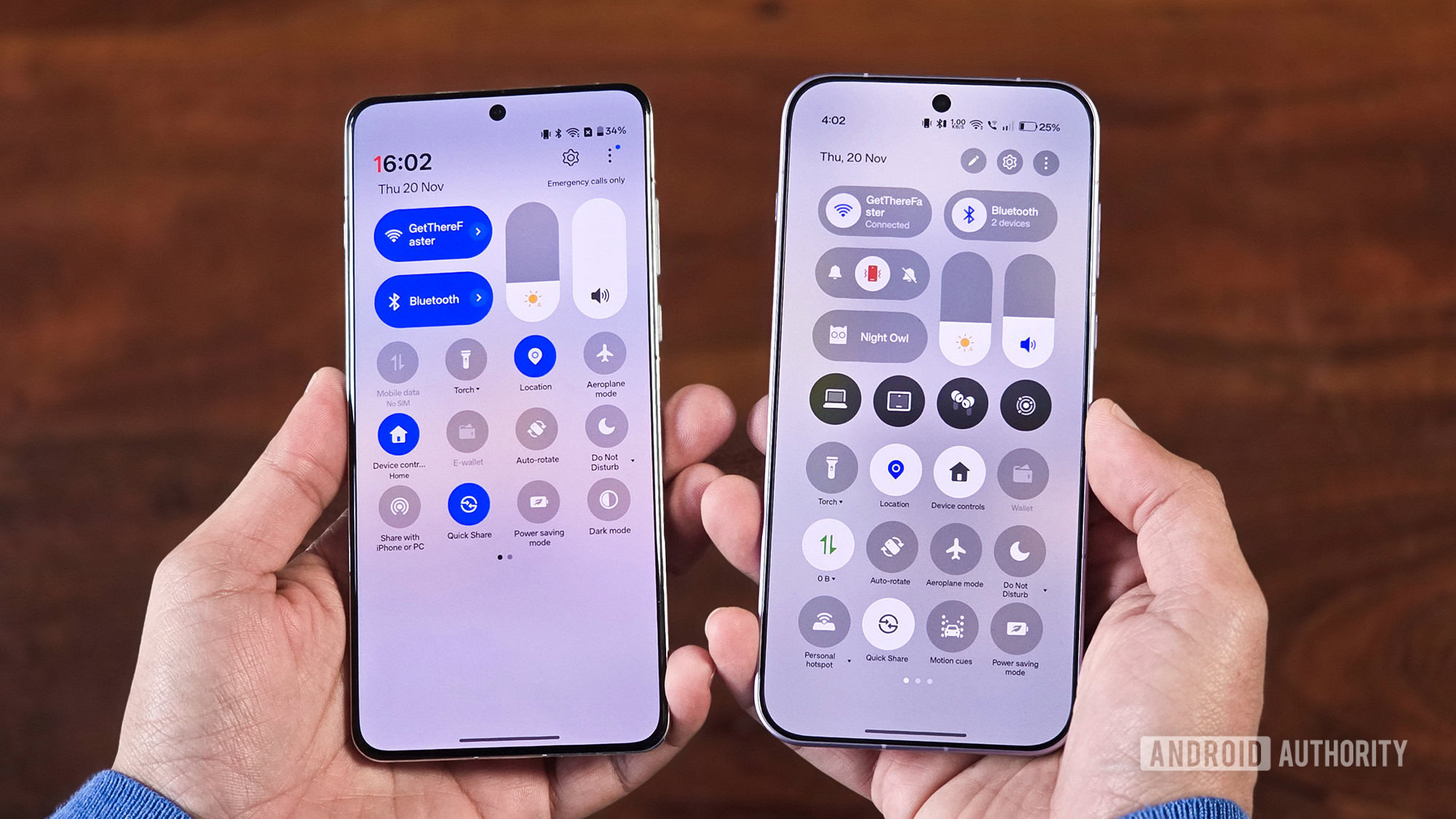 OxygenOS 16 quick settings style