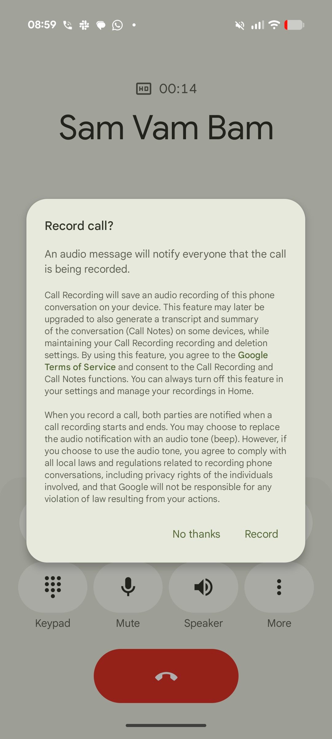 Pixel Call Recording 3