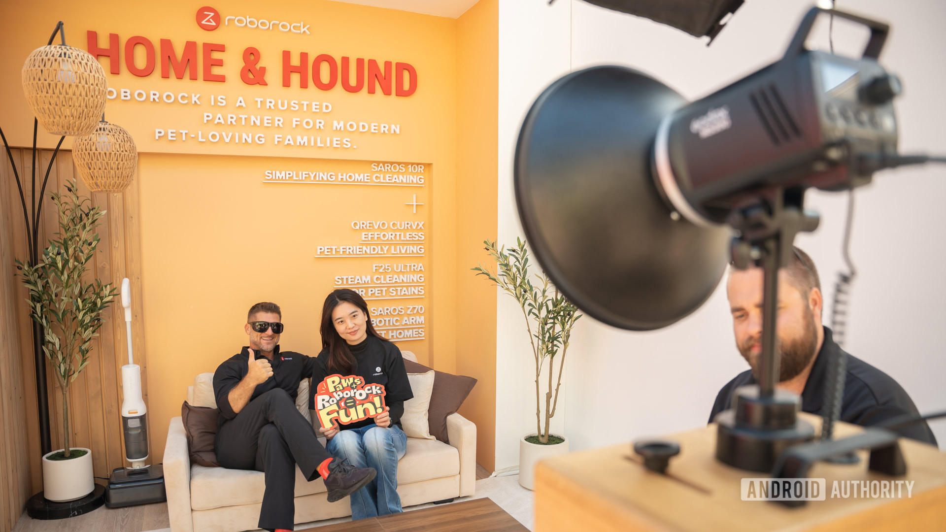 Roborock portraits at Newport Beach pop up event