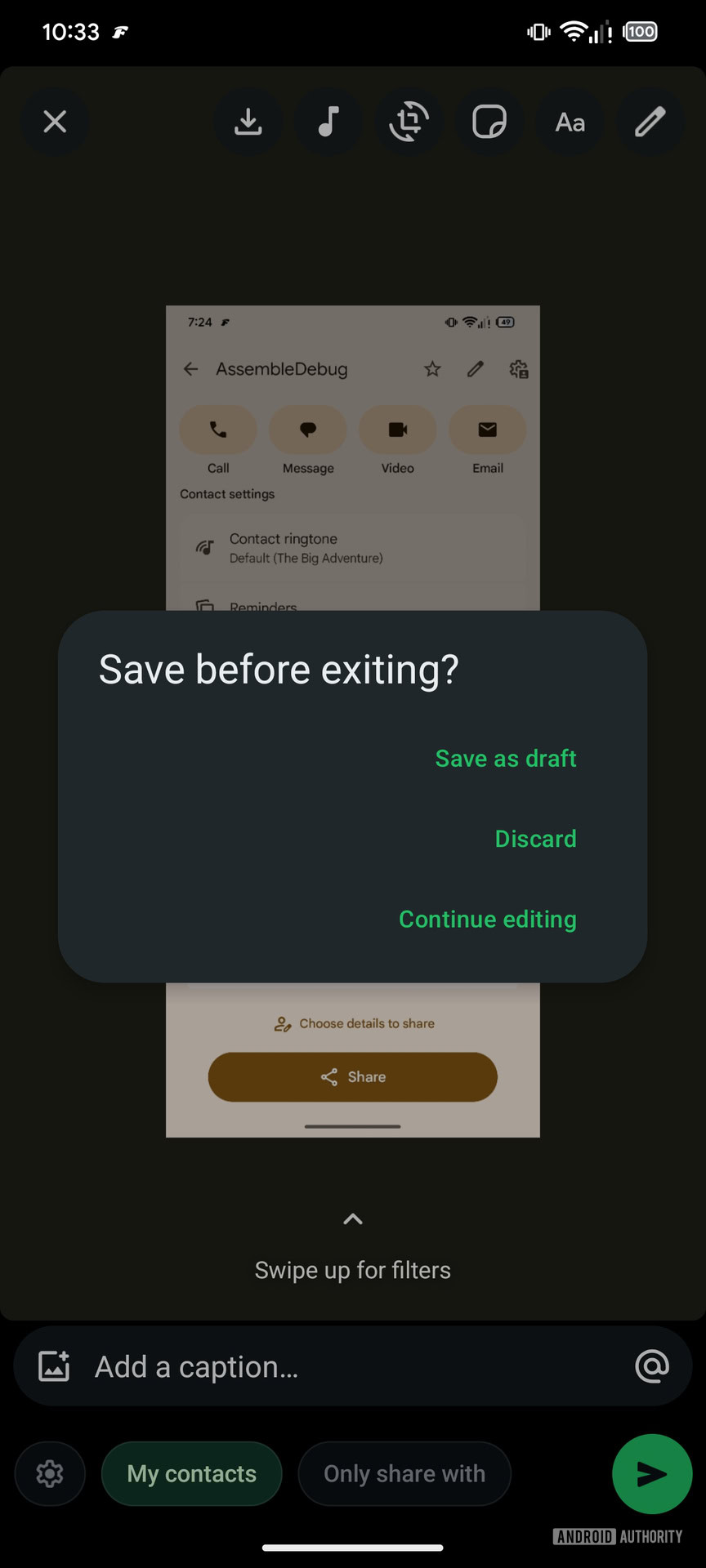 WhatsApp Save status as draft (1)
