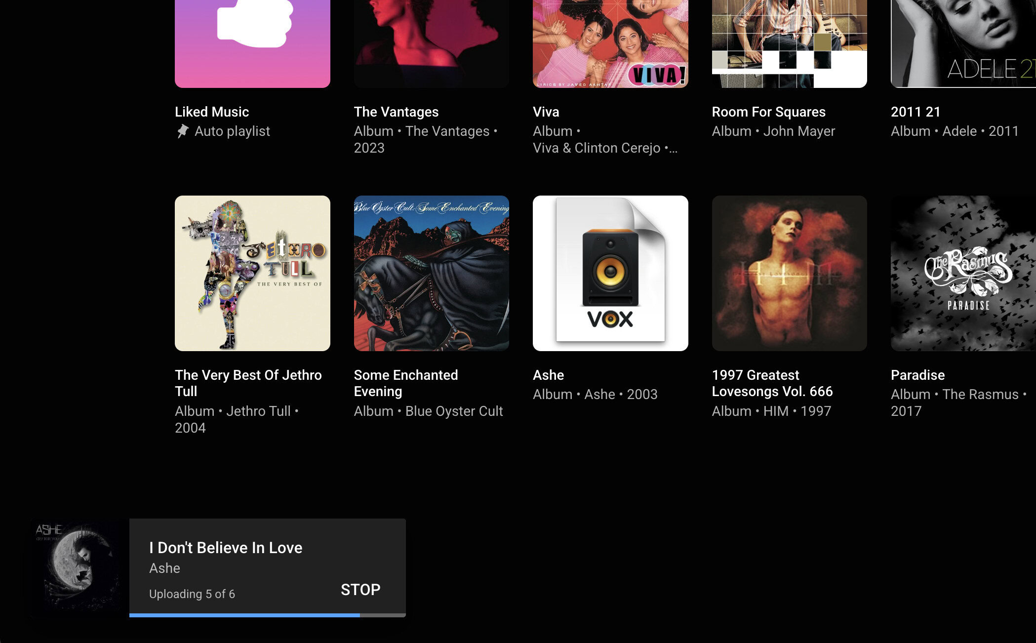 YouTube Music uploading muisc