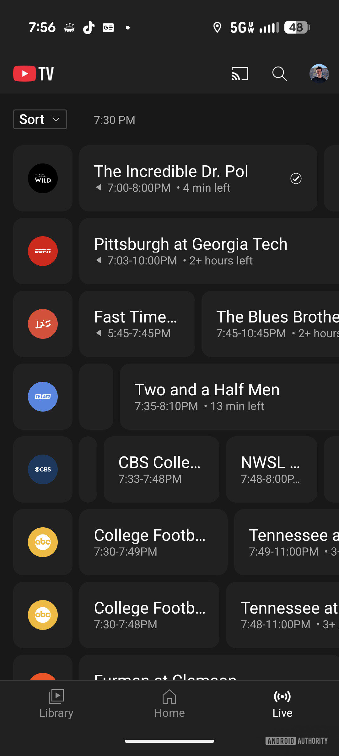 YouTube TV new UI