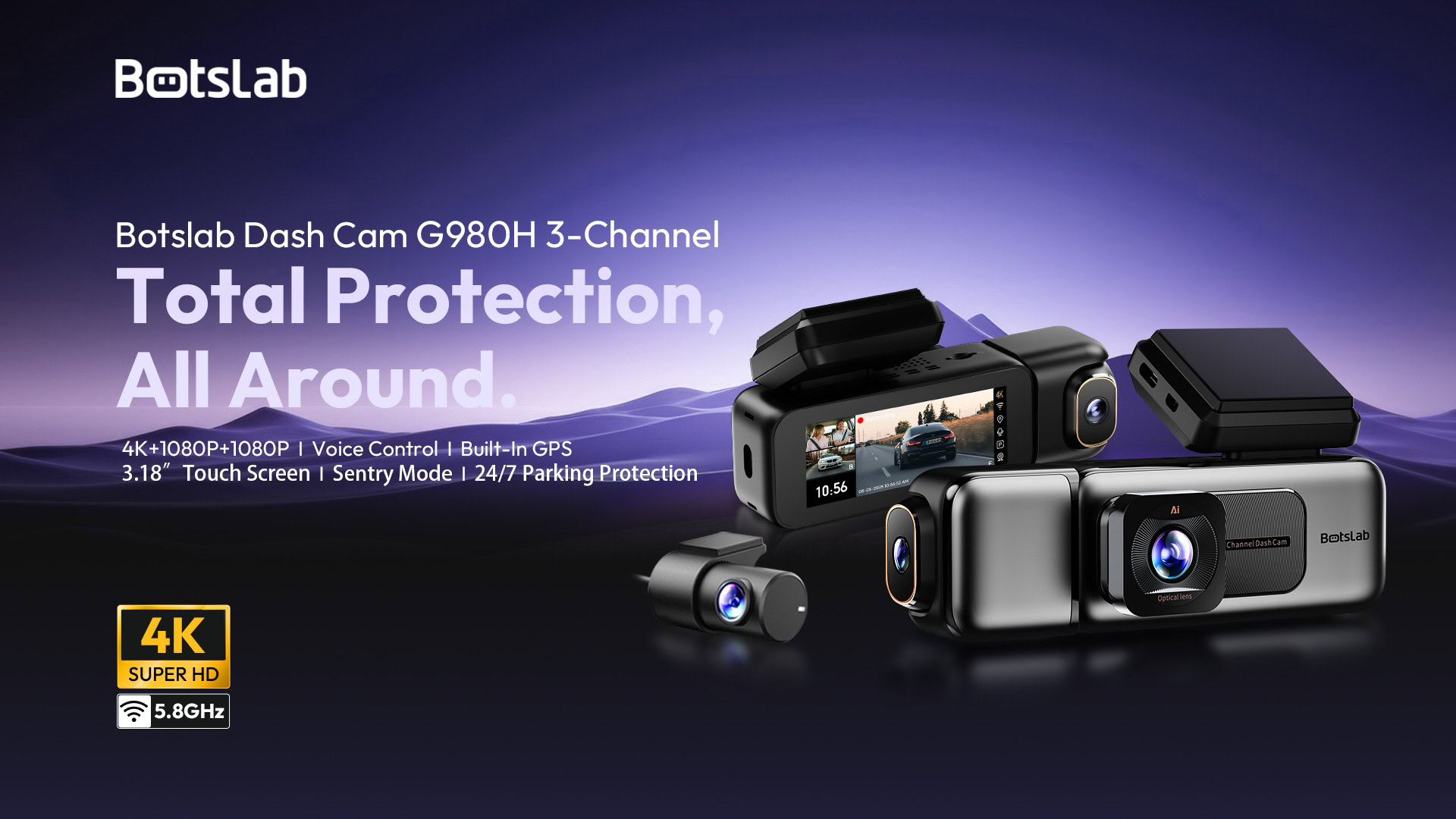 botslab G980H 3 channel botslab G980H 3 channel