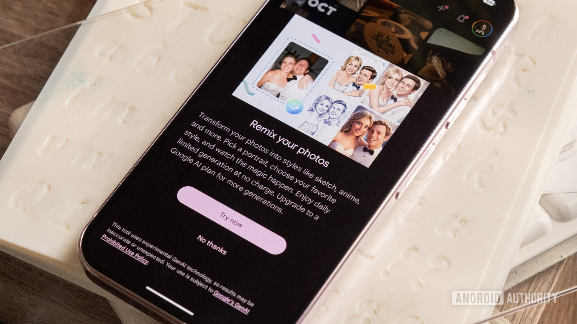 google photos remix photos pop up