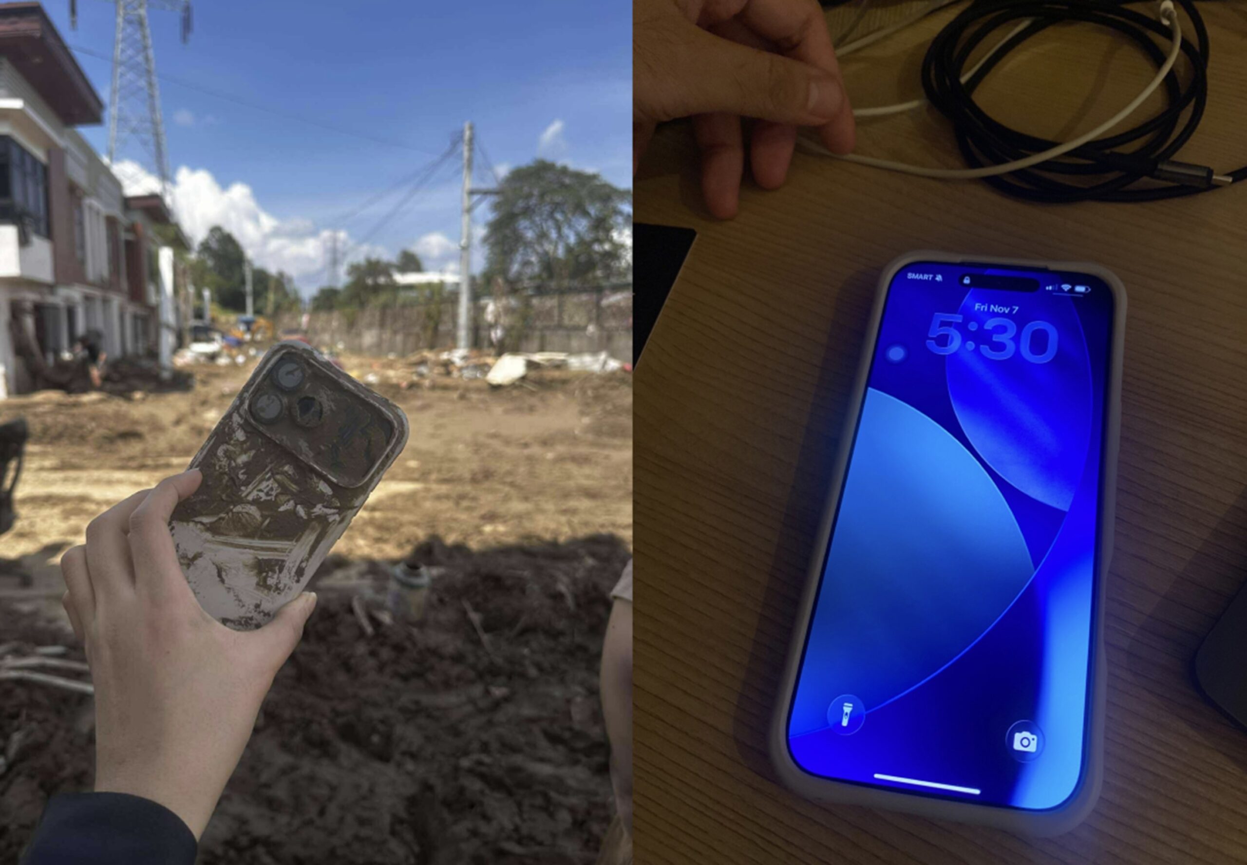 iPhone 17 Pro Max After Flood A user's phone survived a devastating storm.