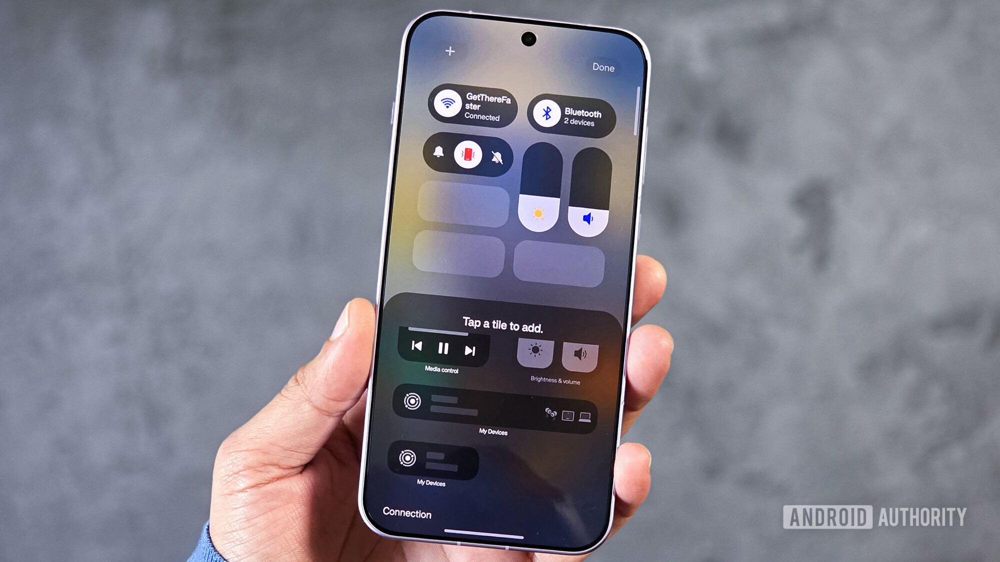oxygenOS devices quick settings customization