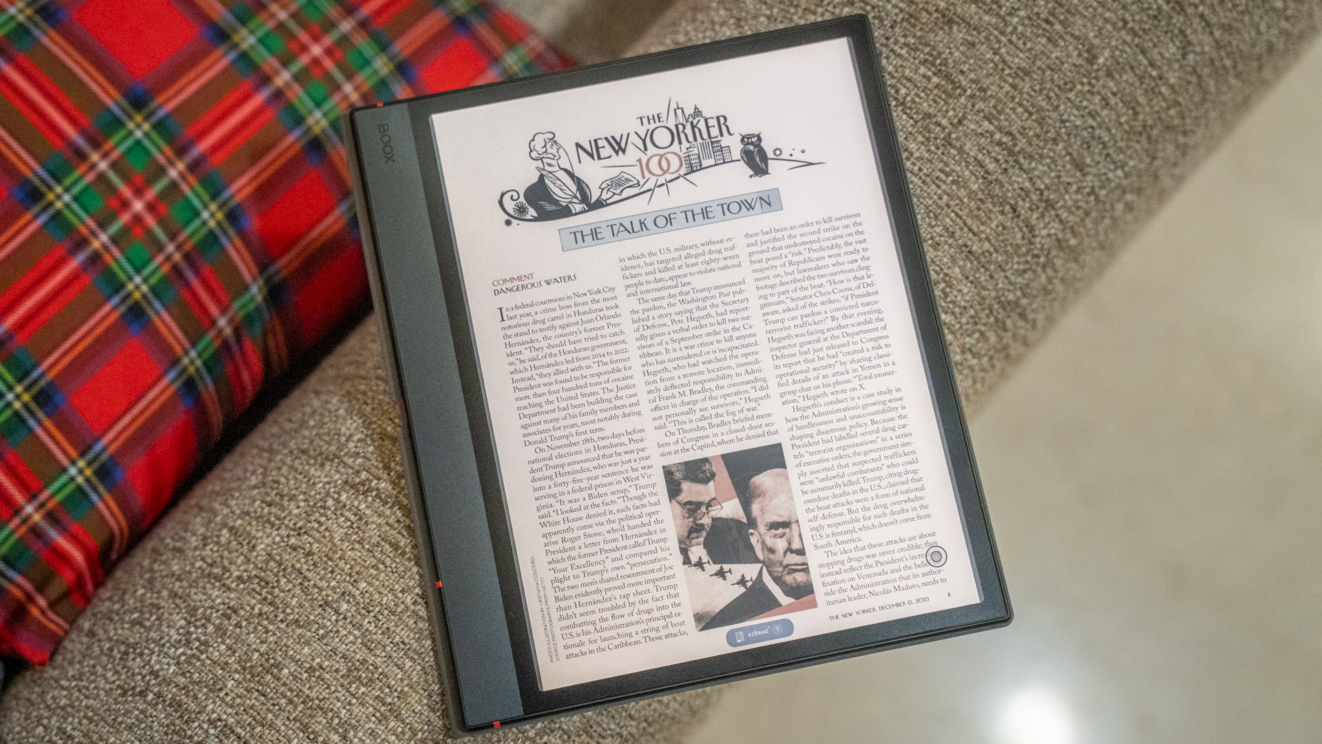 Boox Note Air 5C top down text