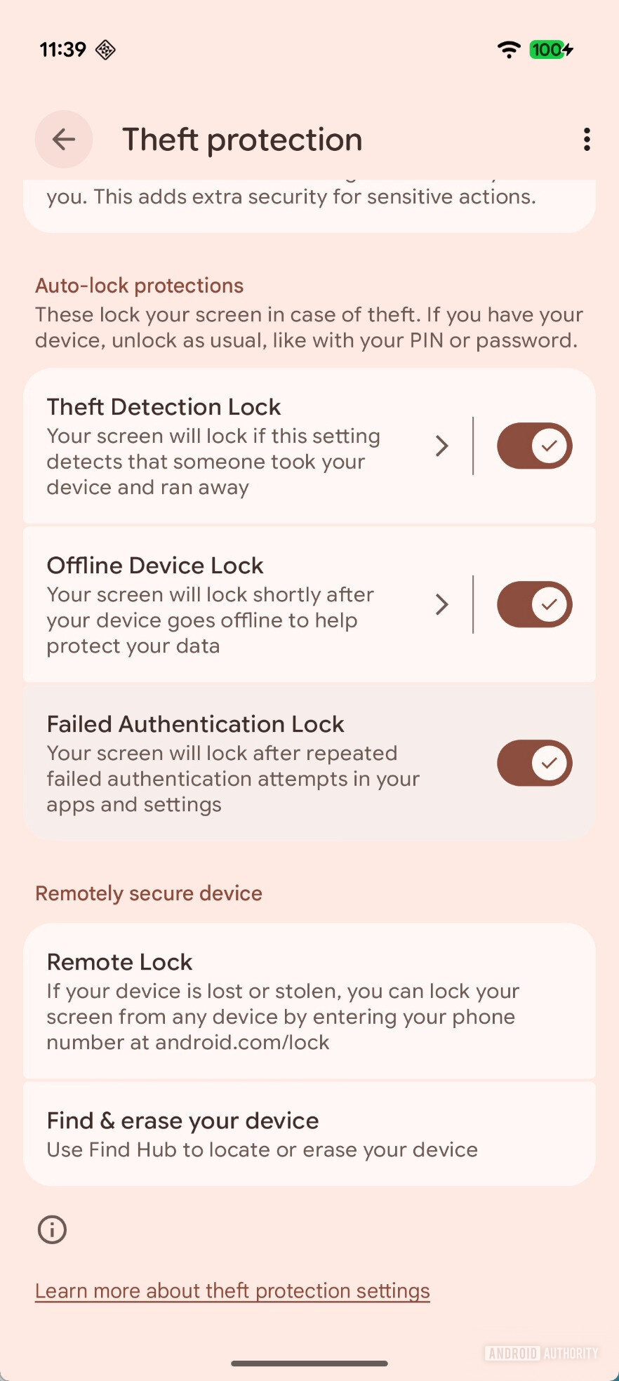 Failed Authentication Lock toggle in Android 16 QPR2