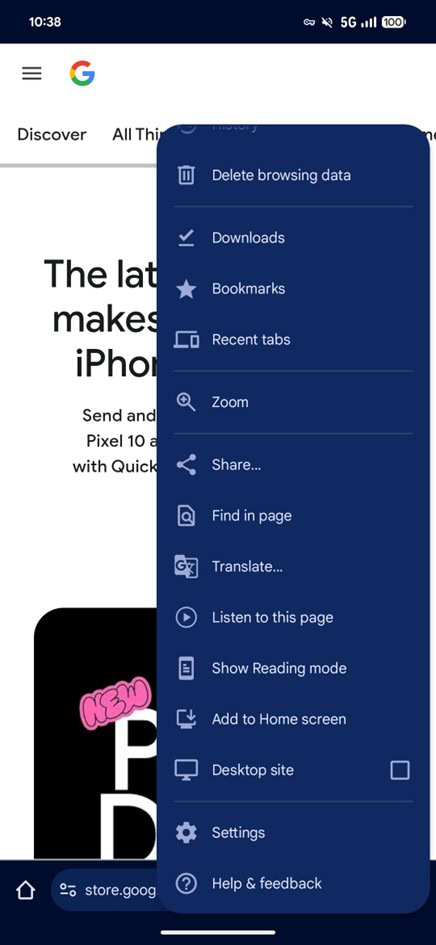 Google Chrome For Android Reading Mode New 1