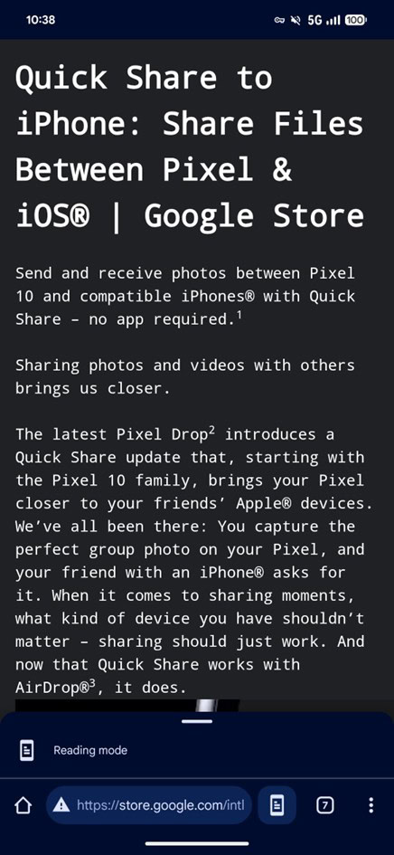 Google Chrome For Android Reading Mode New 2