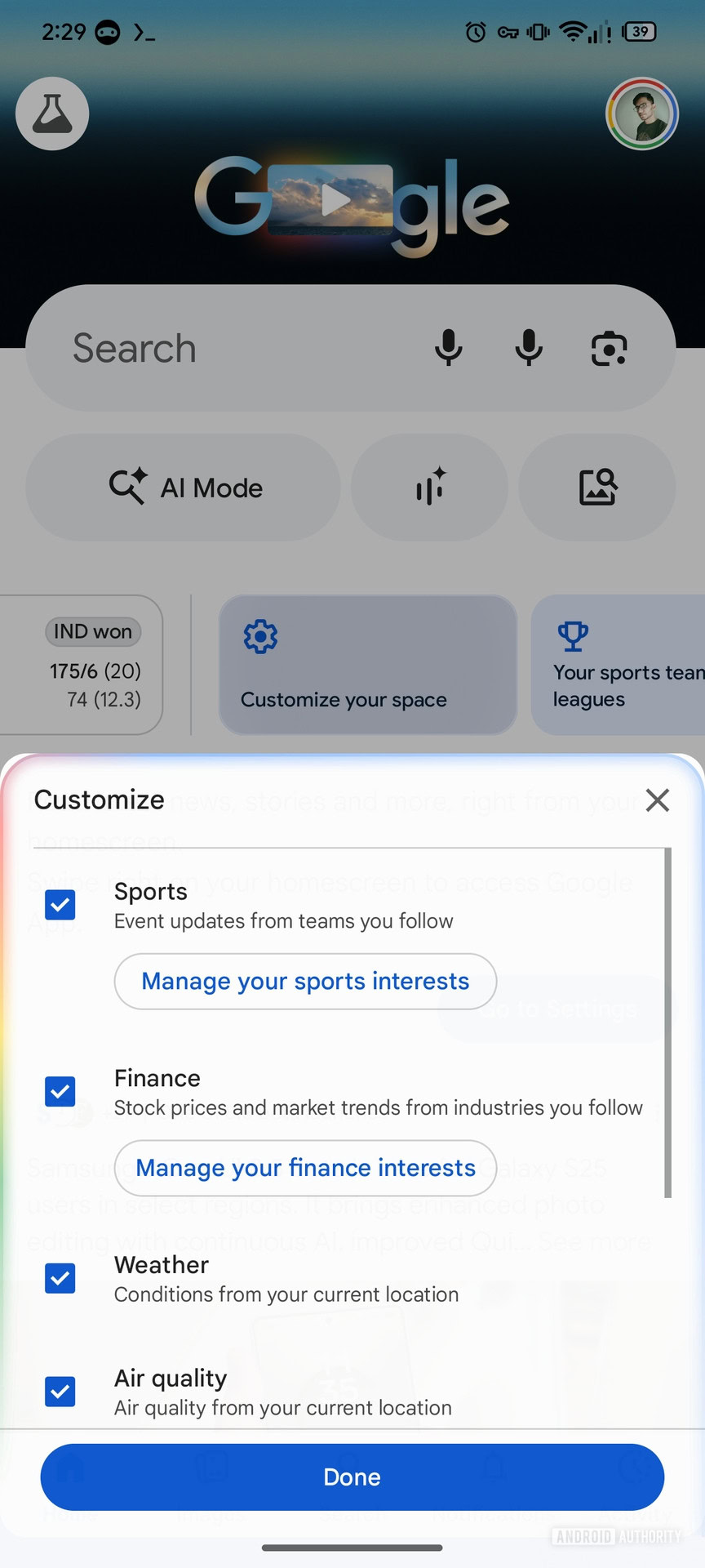 Google Discover Changing settings for Discover cards Custom feeds (1)