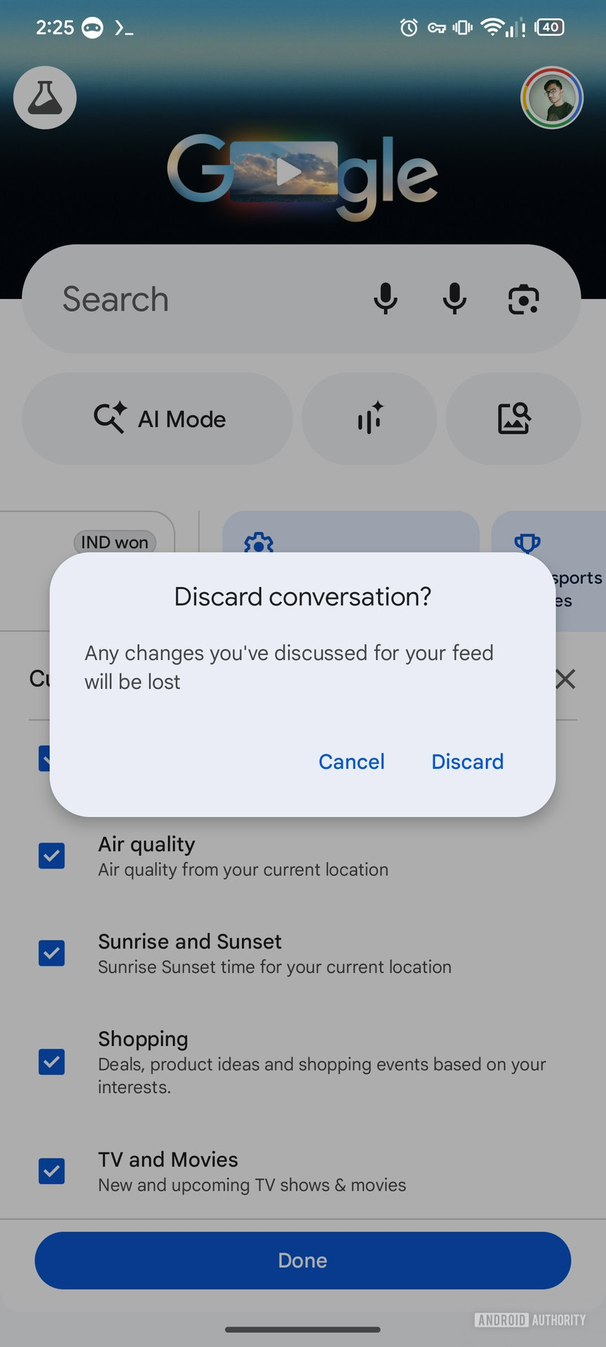 Google Discover Changing settings for Discover cards Custom feeds (2)