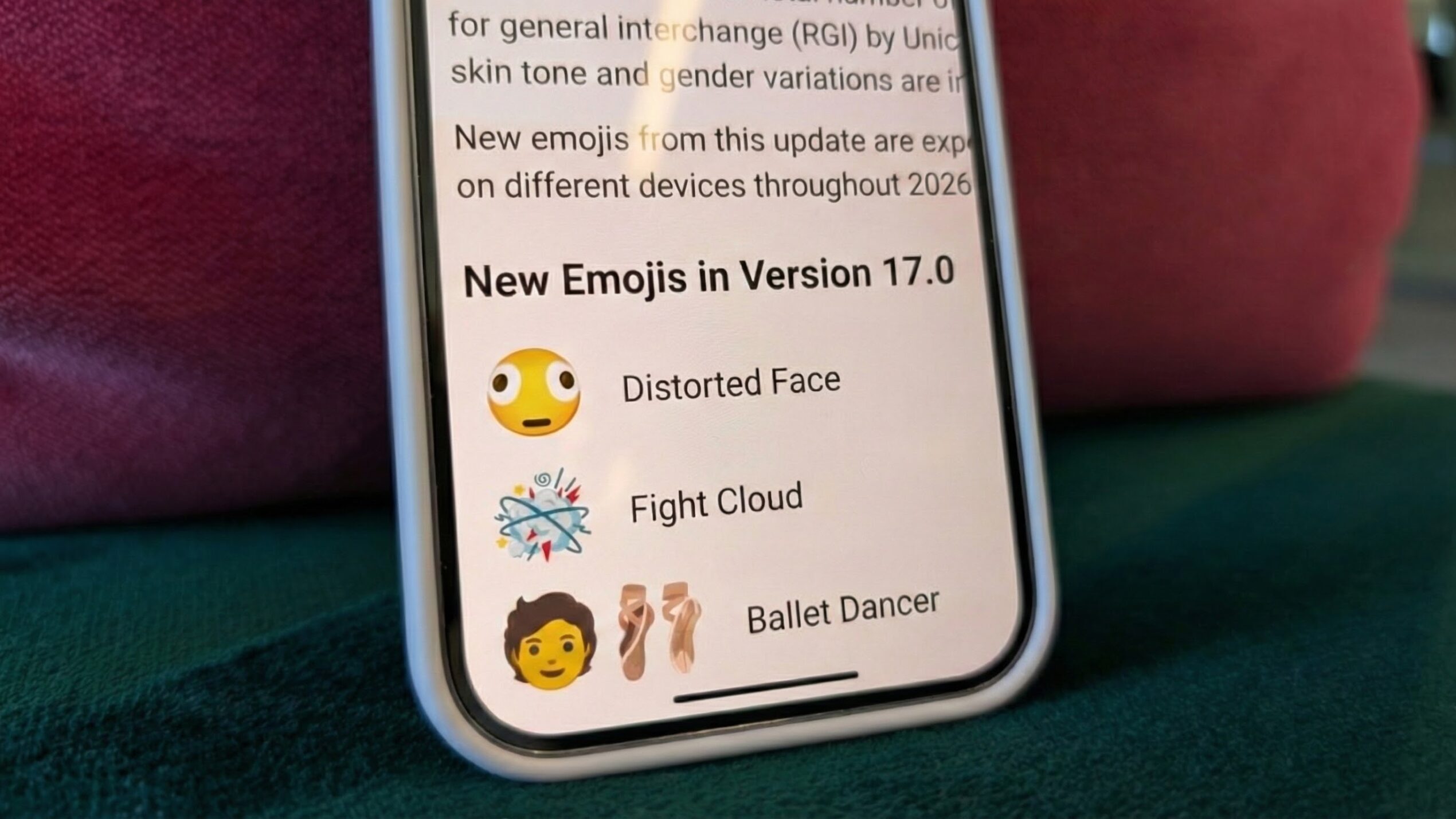 Image of the Emoji 17.0 page loaded on a Pixel phone Image of the Emoji 17.0 page loaded on a Pixel phone
