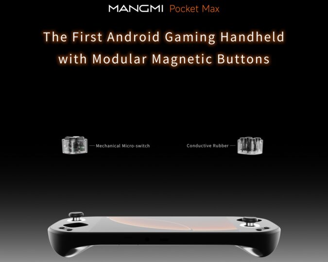 Handheld Button Pocket Max adds a twist that would be a first for Android handhelds ...