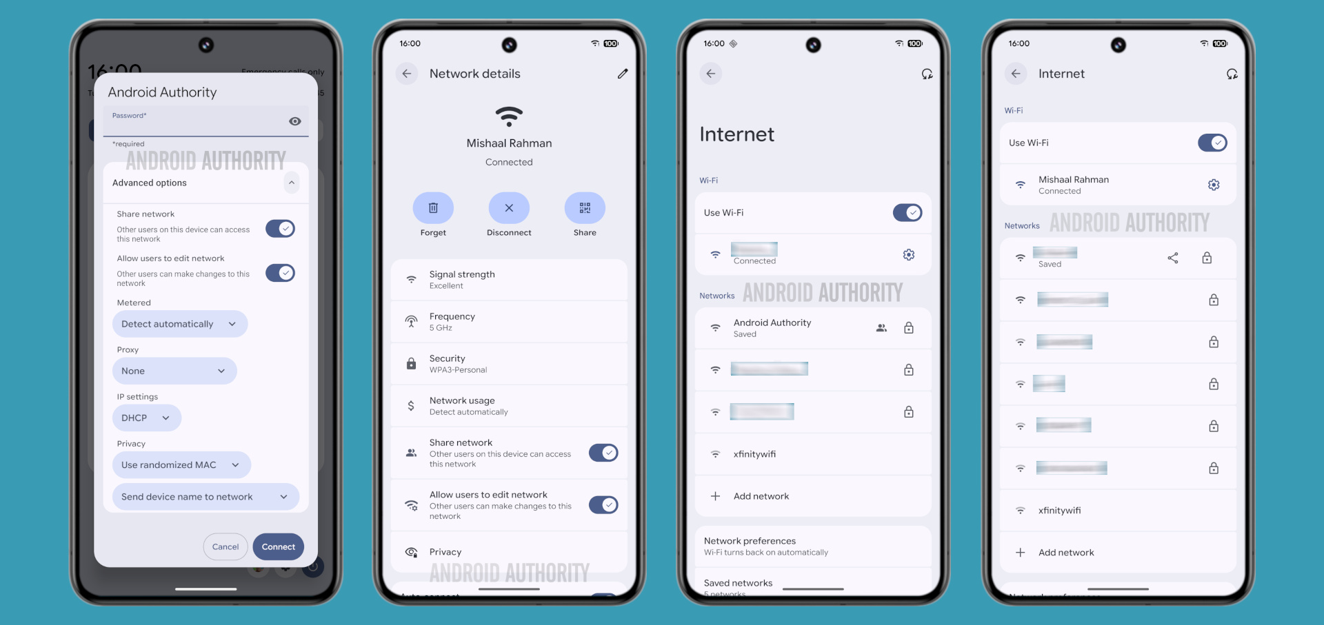 New Wi Fi network controls in Android
