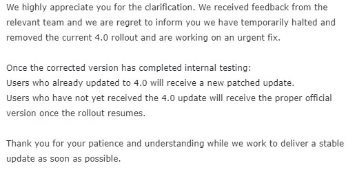 Nothing OS 4 0 update paused Nothing OS 4 0 update paused
