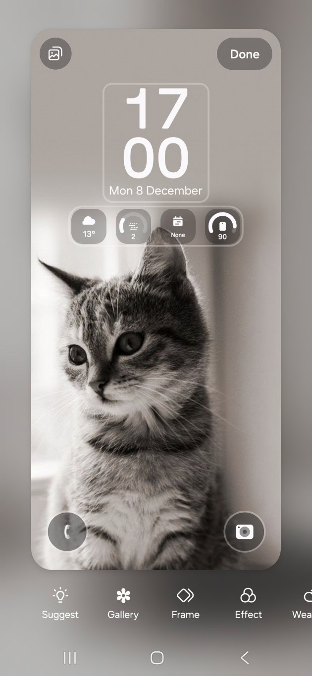 One UI 8 5 auto wallpaper allignment