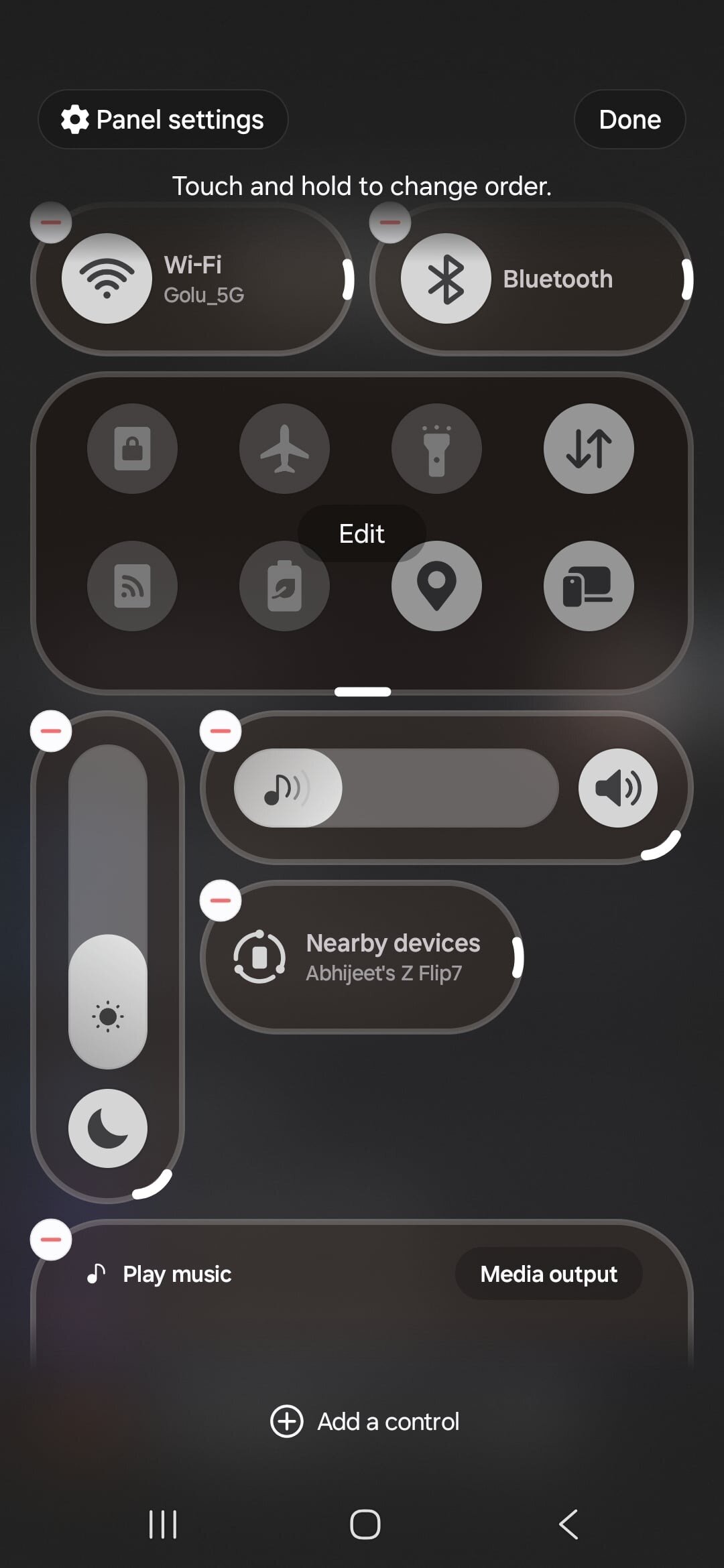 One UI 8.5 quick settings 1