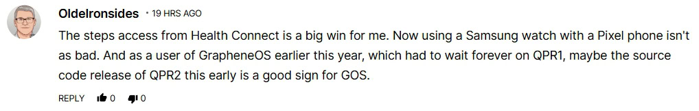 Reader comments on Android 16 QPR2 being a big update