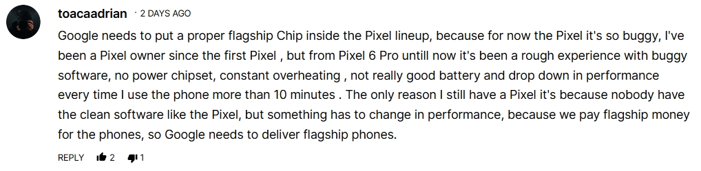 Reader comments on Pixel 11 (2)
