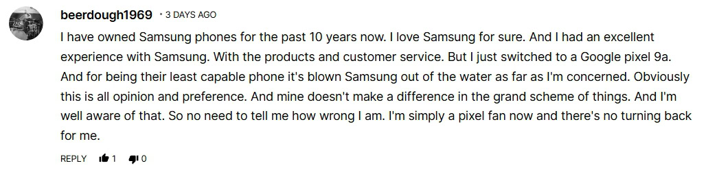 Reader comments on Pixel 11 (4)