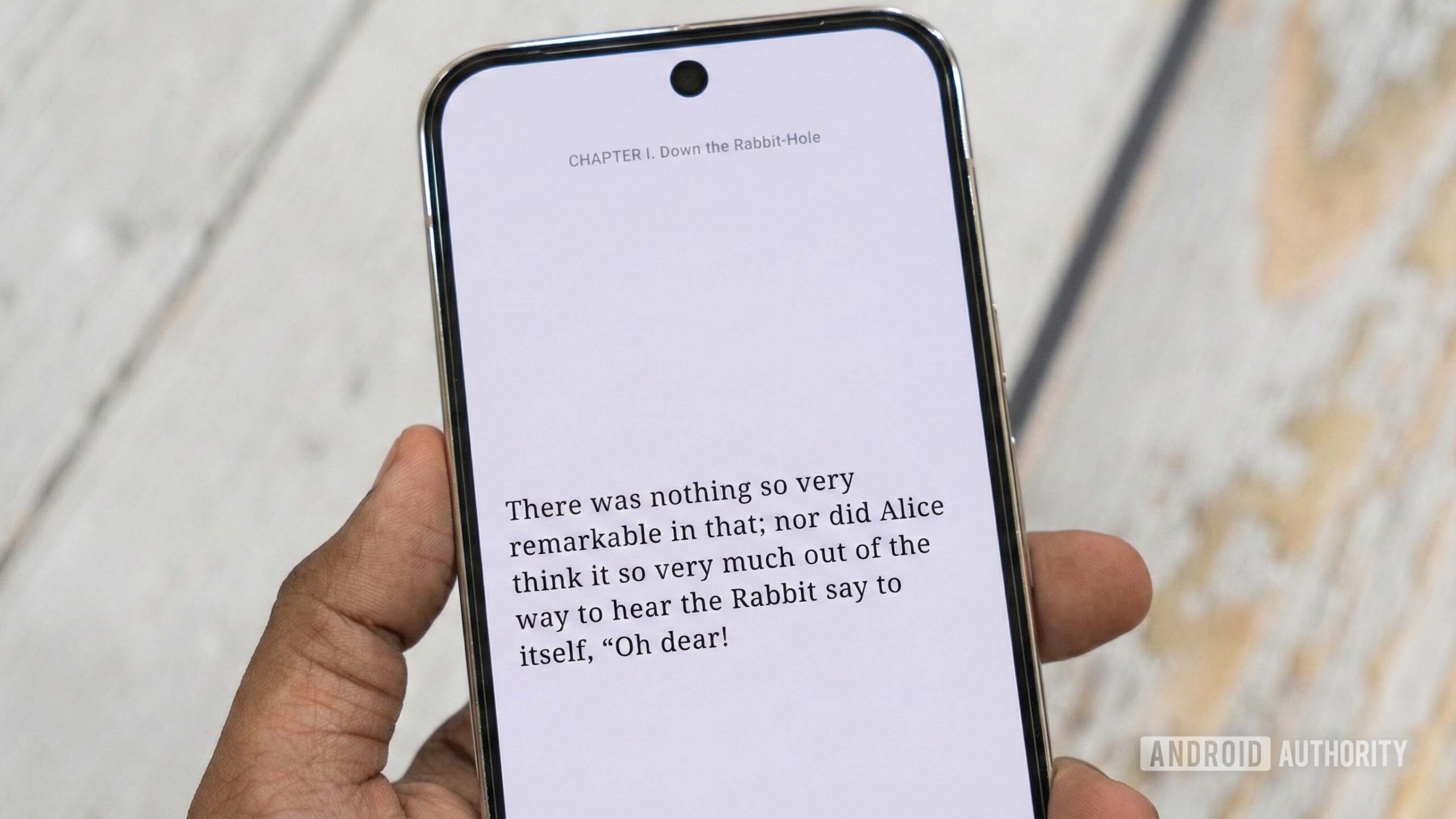 Seriatim Reader on the Pixel 9 Pro XL Read books one sentence at a time 1