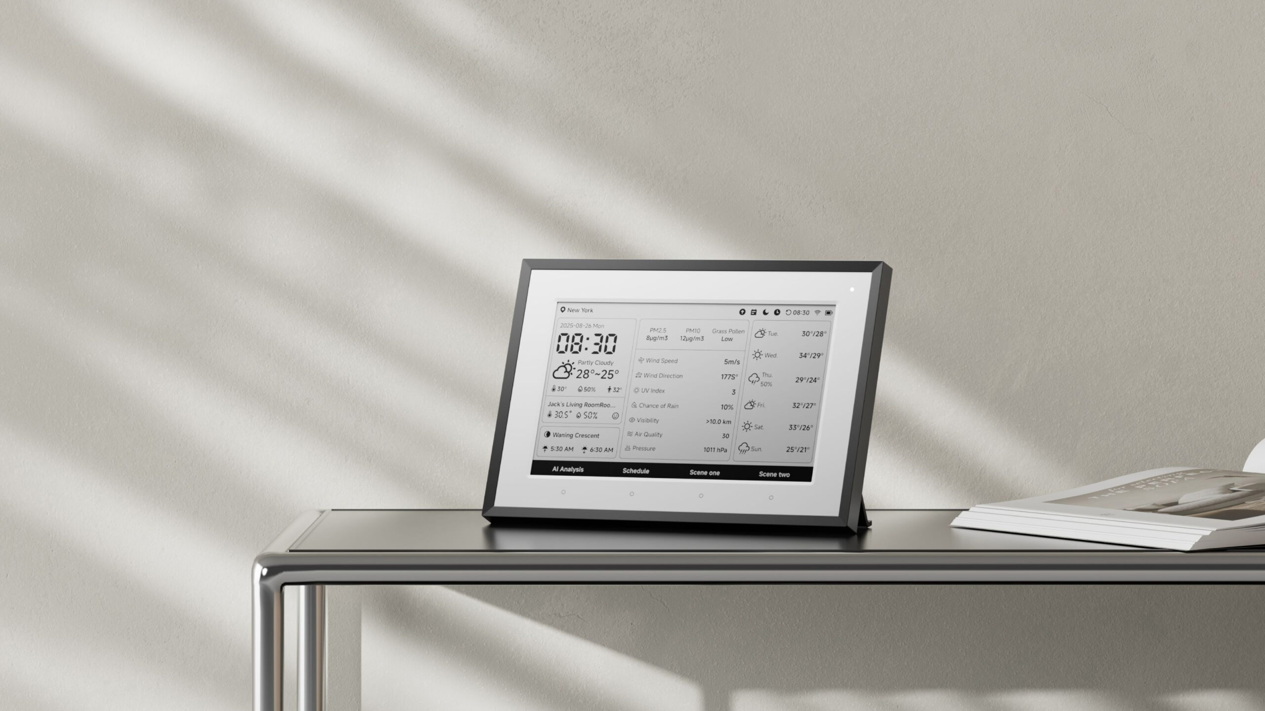 The SwitchBot Weather Station offers glanceable information.