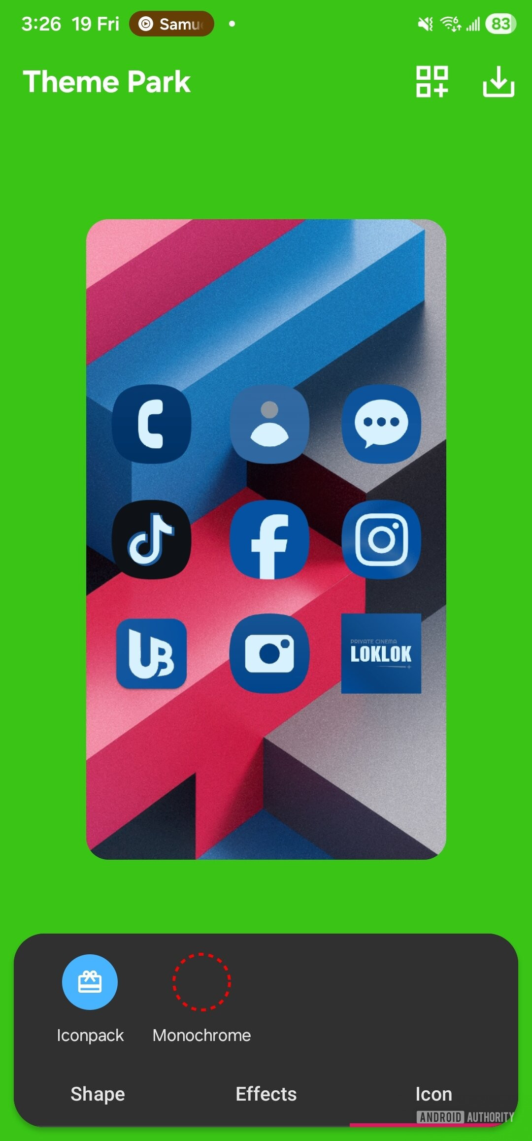 monochrome option for Theme Park icons