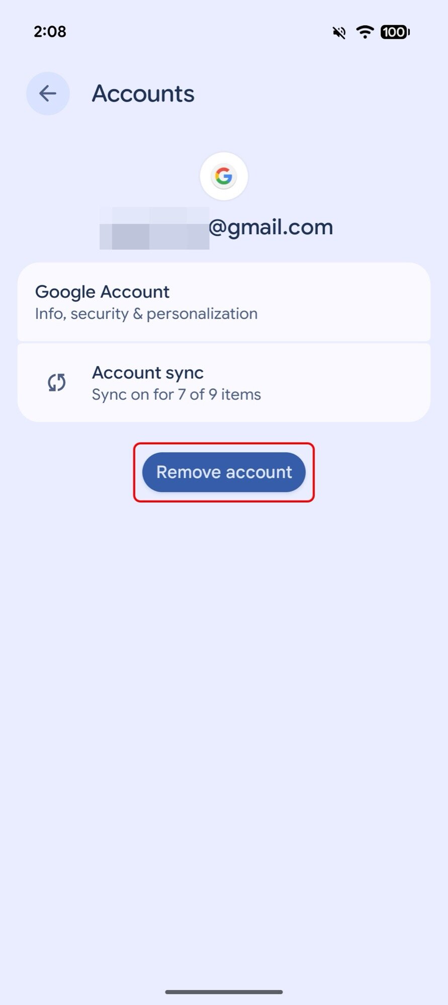 google pixel 9a eras account settings 5 account options 2