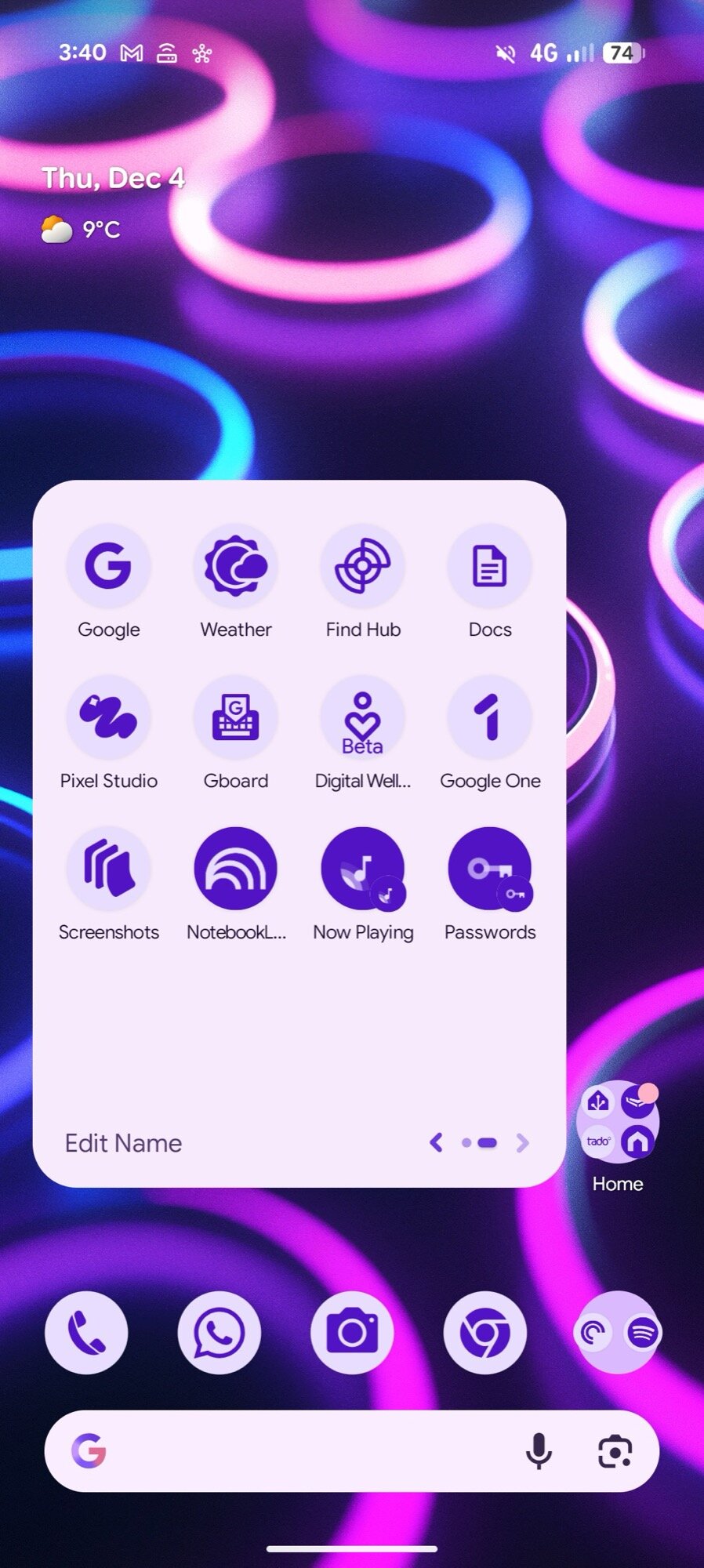 google pixel screenshot home screen icon theme full qpr2 2